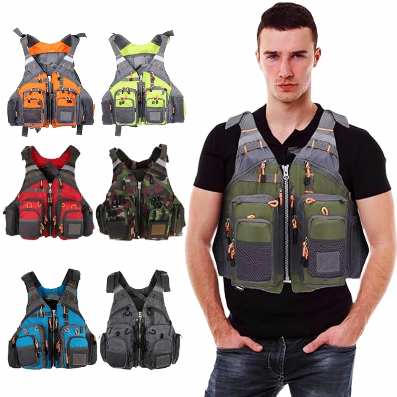 Fishing Vest Jacket - Outdoor Fishing Vest Sailing Life Jacket