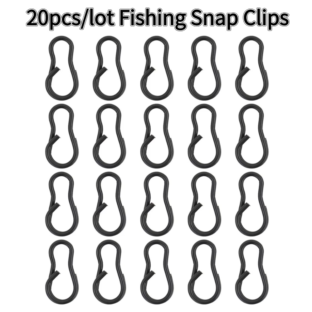Fishing Equipment Market - 20pcs/lot Fishing Snap Clips Swivel Hook