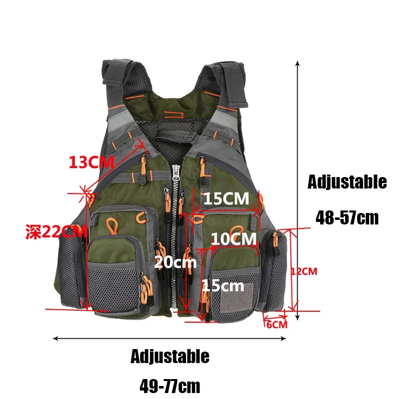 Adjustable Fishing Vest Breath - Fishing Vest Jacket recensione e prezzo
