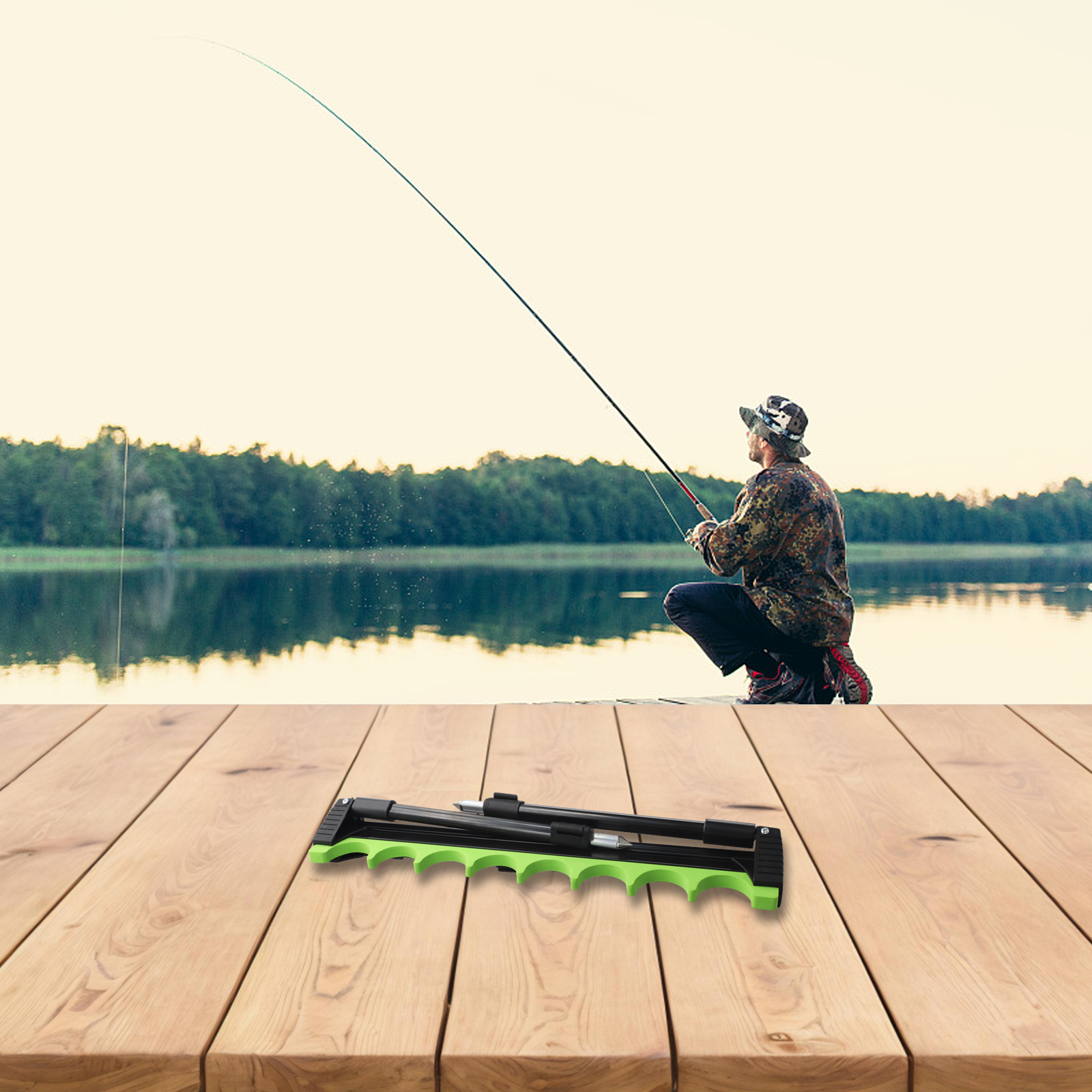 4 Leg 8 Rig Telescopic Fishing - Fishing Equipment Holder recensione e prezzo