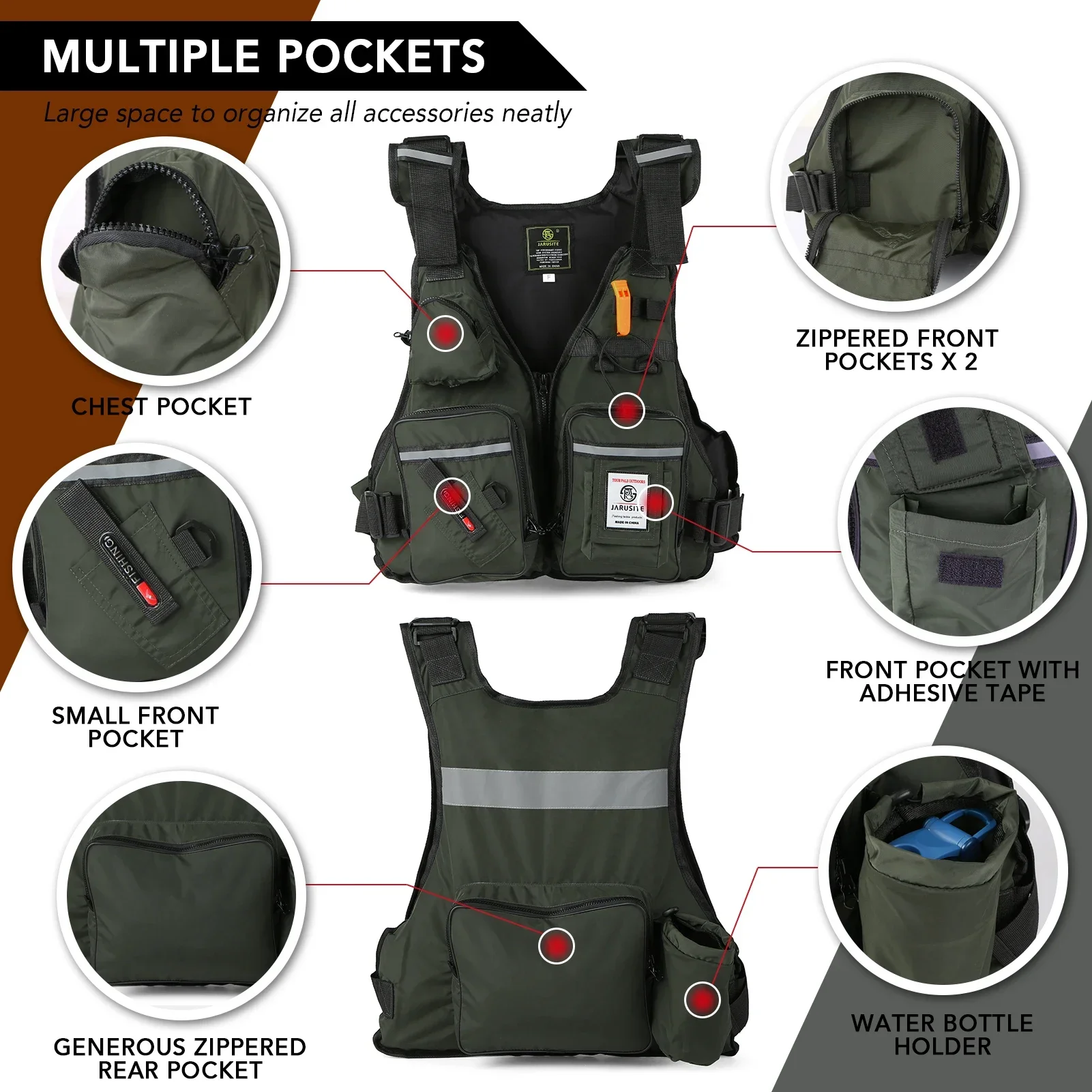2026 Adult Lure Life Jacket Ro - Fishing Vest Jacket recensione e prezzo