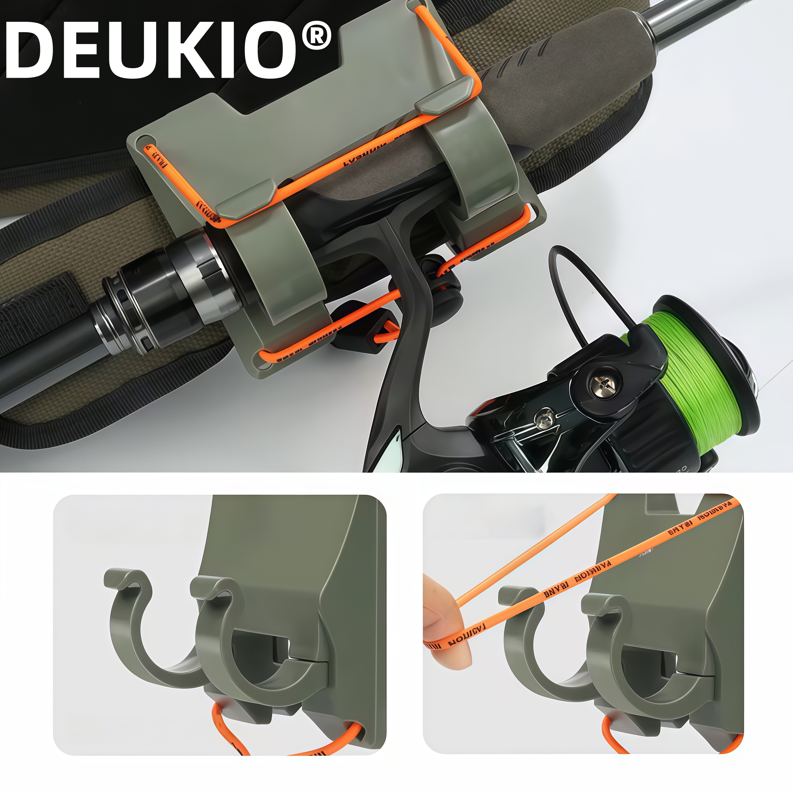 DEUKIO Outdoor Belt Clip Rod H - Fishing Equipment Holder recensione e prezzo