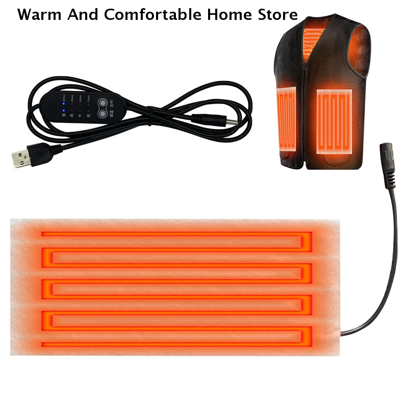 5V USB Warm Paste Pads Fast-He - Fishing Vest Jacket recensione e prezzo