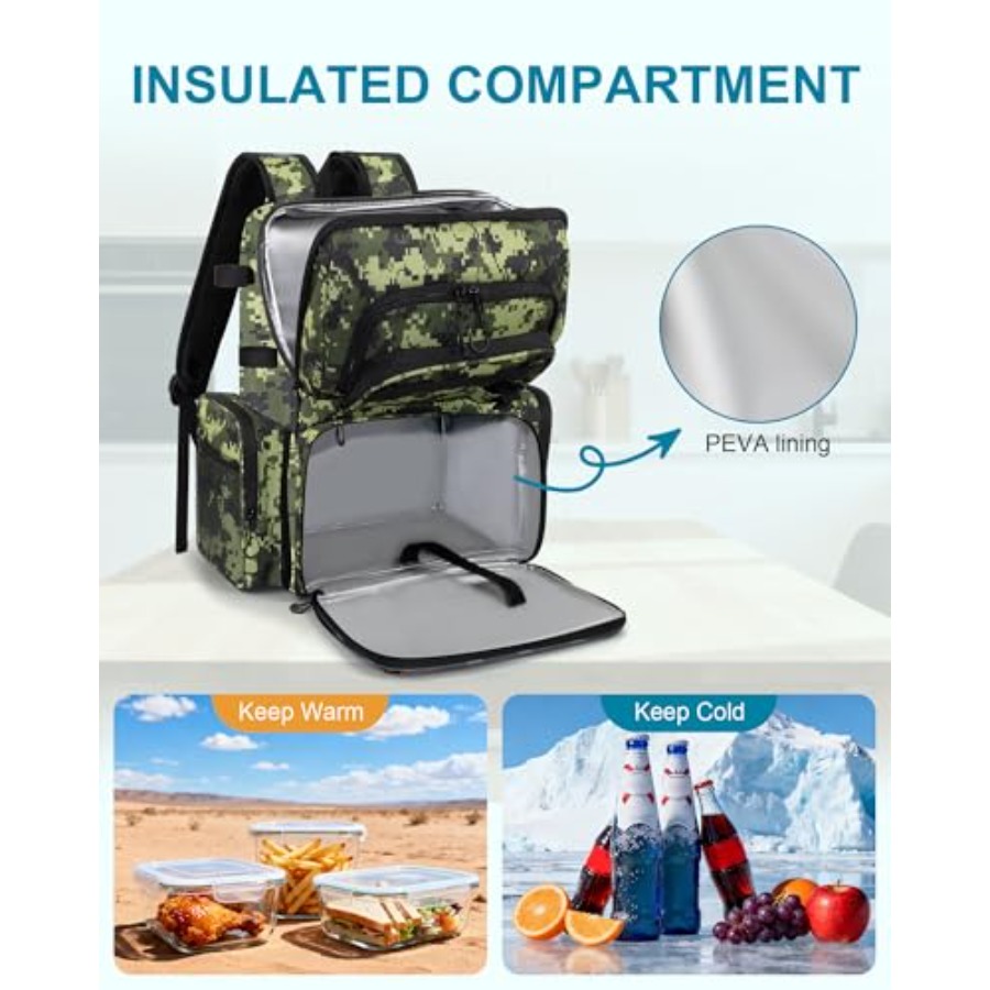 Fishing Backpack with Rod Hold - Fishing Equipment Holder recensione e prezzo