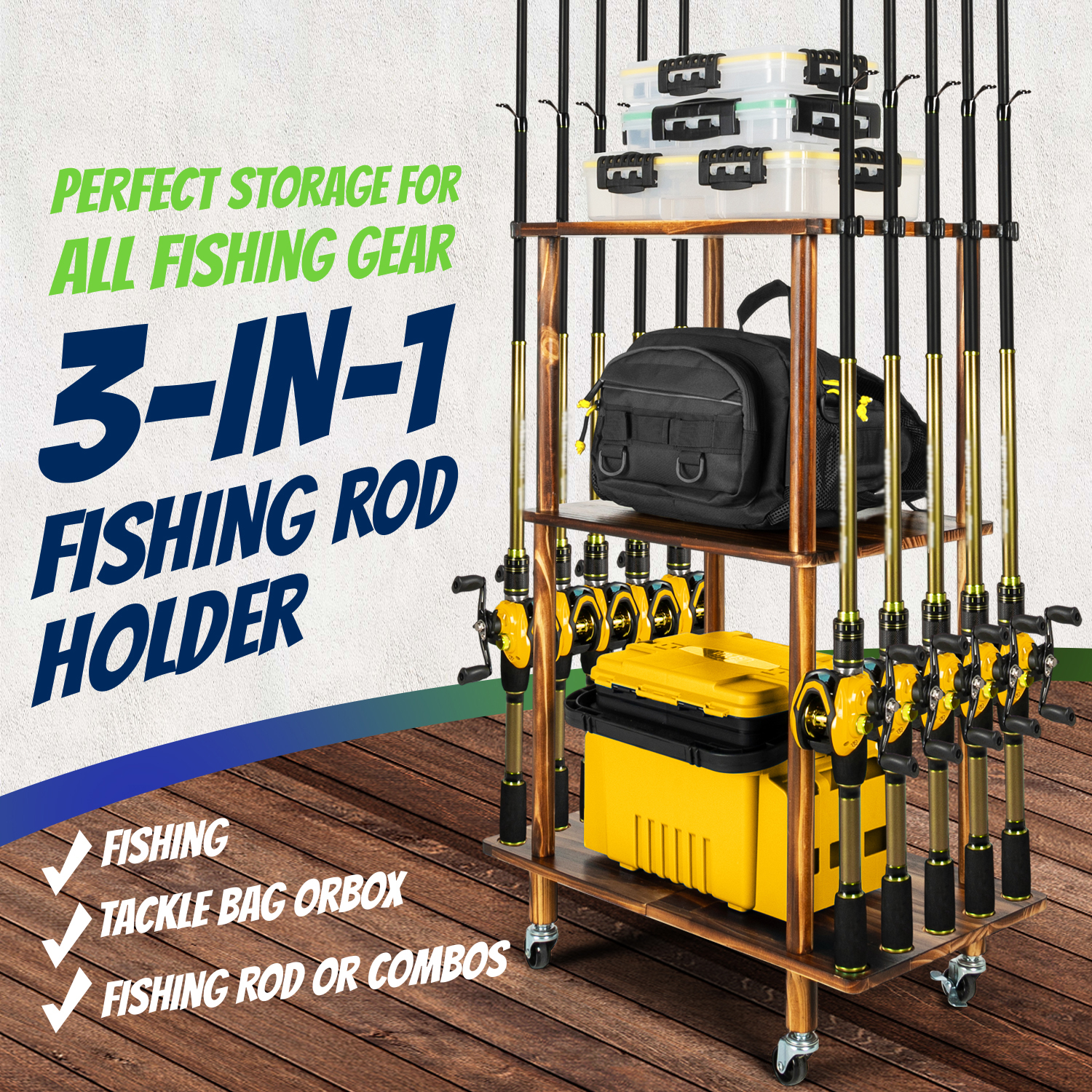 Fishing Rod Holders for Garage - Fishing Equipment Holder recensione e prezzo